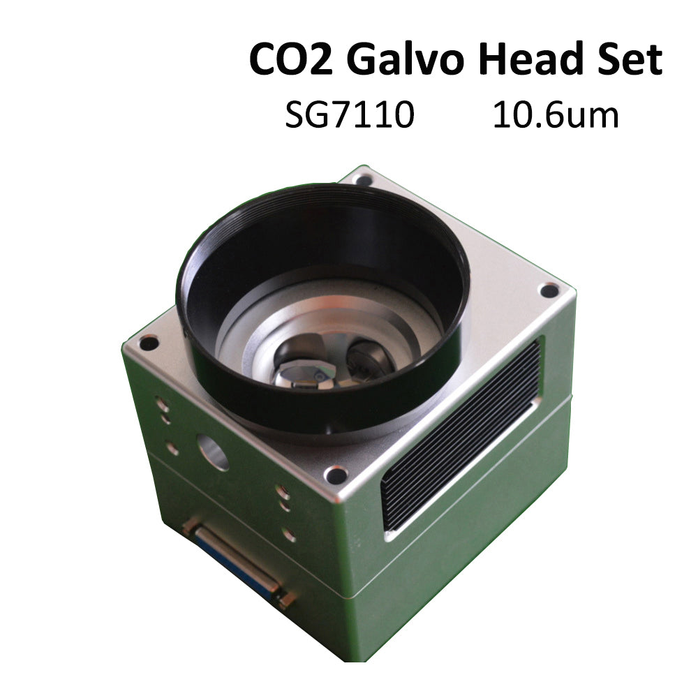 QDLASER 10.6um 10600nm CO2 Laser Scanning Galvo Head SG7110 Input Aperture10mm Galvanometer Scanner with Power Supply Set