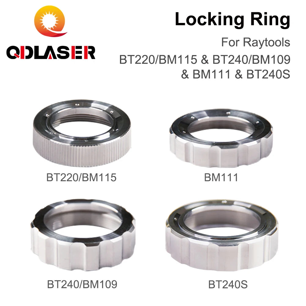 QDLASER Raytools Fiber optic cutting head tight locking ring BT220/BM115 & BT240/BM109 & BM111 & BT240S Nozzle Connection Part