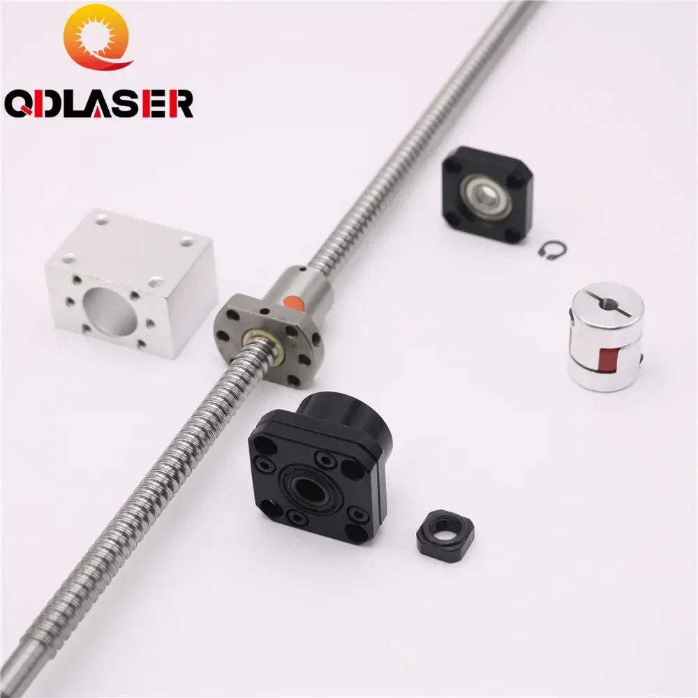 SFU1605 Ball Screw Linear Set C7 Ballnut Nut Housing FK12 FF12 Fixed Floated End Support Plum Coupling for CNC Machine Parts
