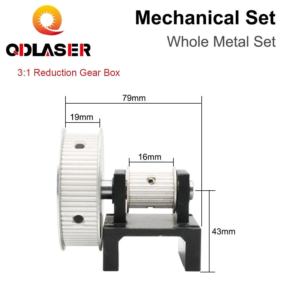 QDLASER CO2 Laser Metal Parts Transmission Laser head Mechanical Components for DIY CO2 Laser Engraving Cutting Machine