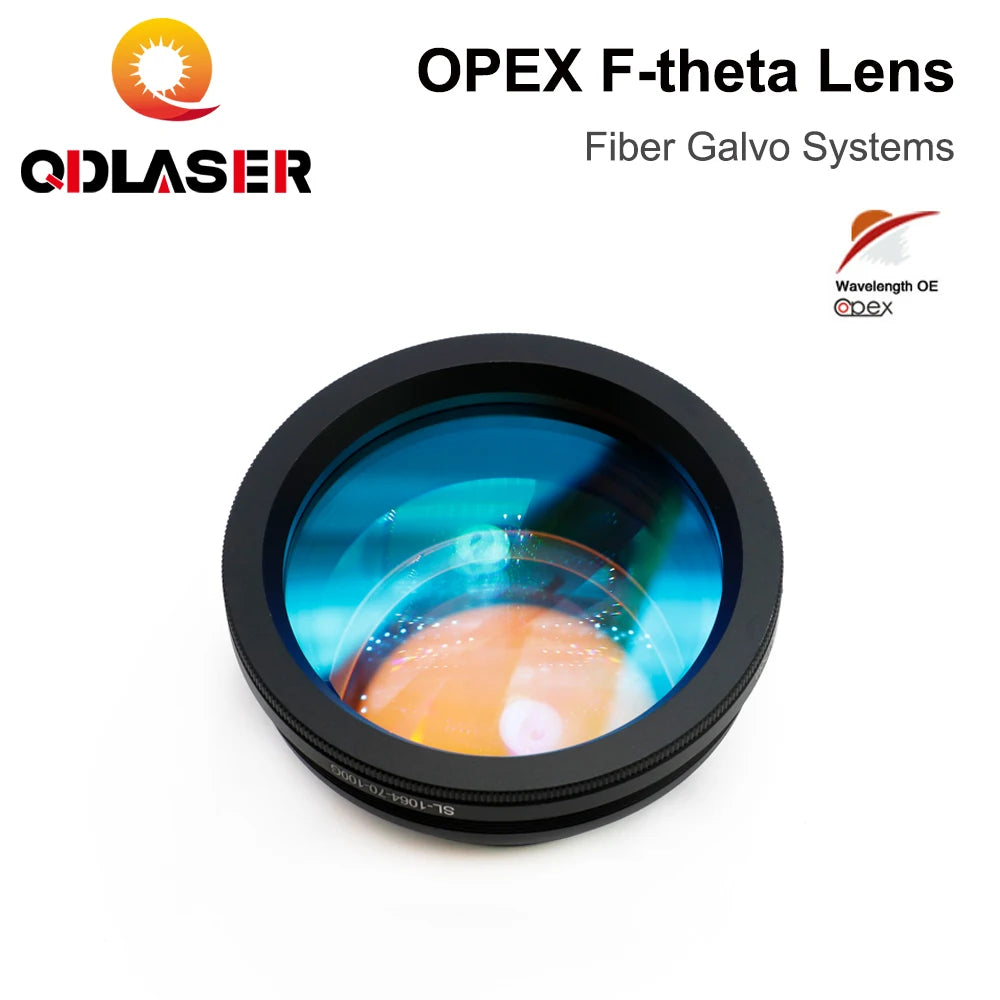 QDLASER OPEX F-theta Lens 1064nm 70x70-300x300mm F100-420nm for 1064nm YAG Optical Fiber Laser Marking Machine Lens Parts