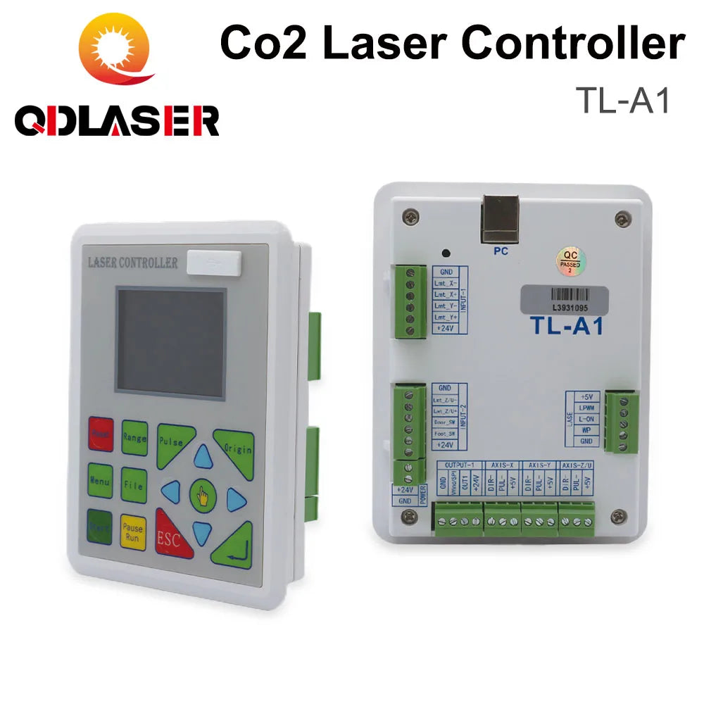 QDLASER Topwisdom TL-A1 CO2 laser controller Replaces Ruida Leetro Trocen For CO2 laser engraving machine K40 laser 3020 6040