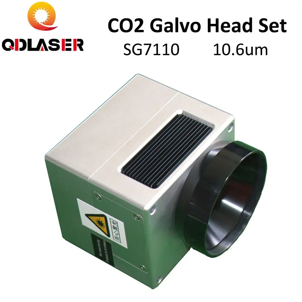 QDLASER 10.6um 10600nm CO2 Laser Scanning Galvo Head SG7110 Input Aperture10mm Galvanometer Scanner with Power Supply Set