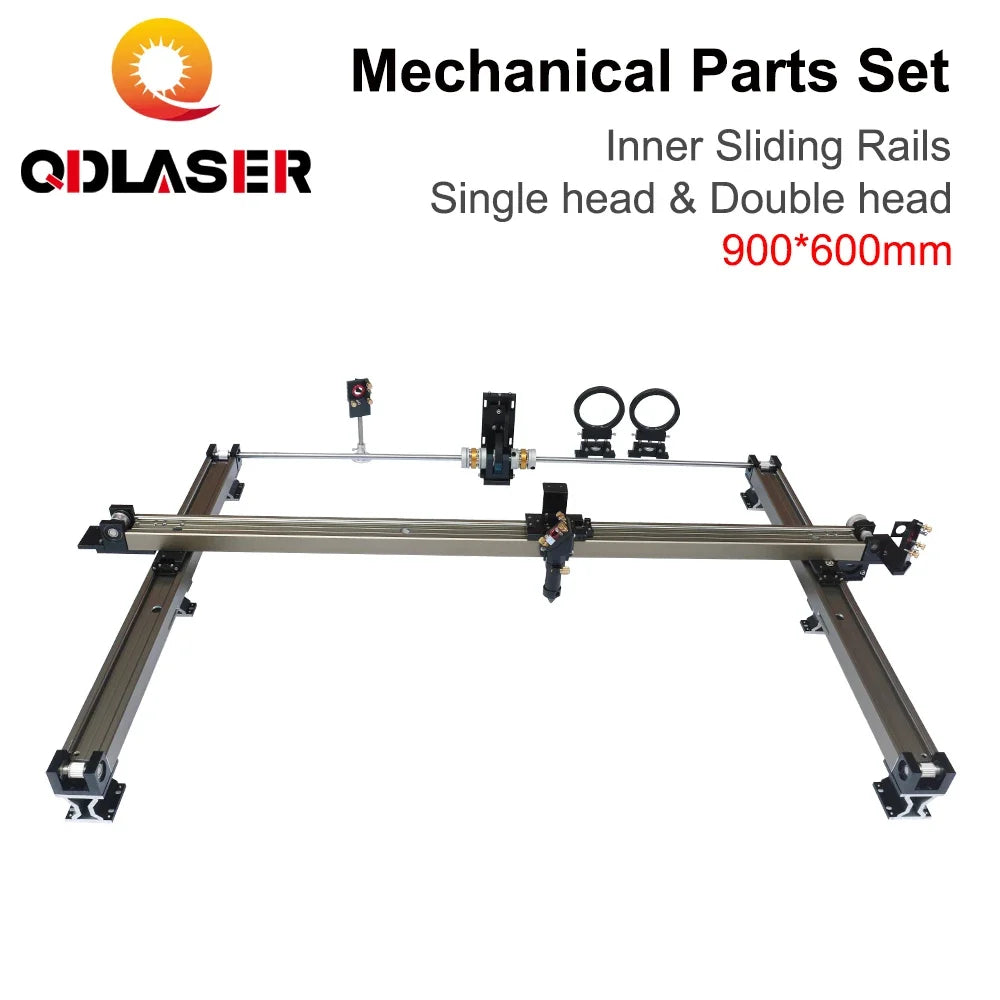 QDLASER Mechanical Inner Sliding Rails Kits Spare Parts DIY 900*600mm for 9060 CO2 Laser Engraving Cutting Machine