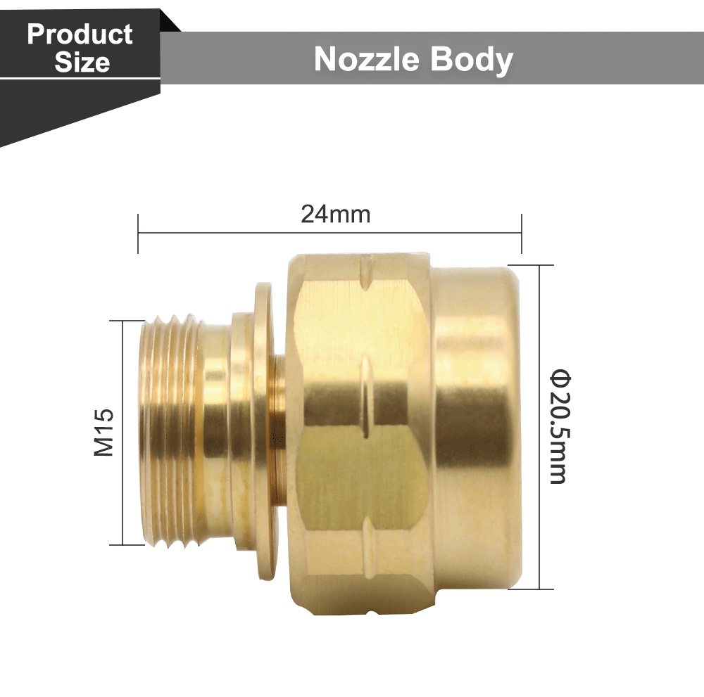 QDLASER OEM 10064099 Laser Nozzles Holder M15-M10 for Fiber Laser Cutting Head Replacement Parts