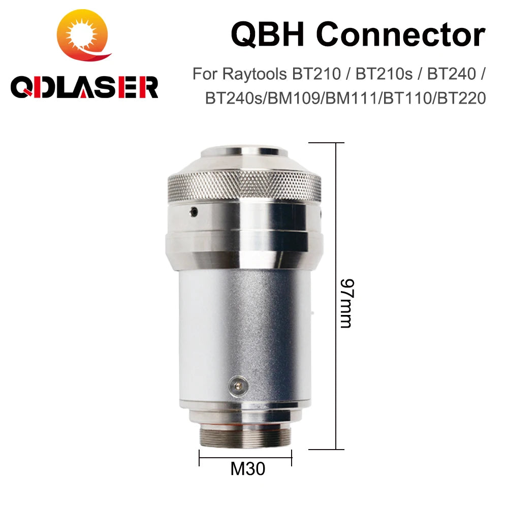 QDLASER QBH Connector of Raytools Laser Head BT240 BT240S For Fiber Laser 1064nm Cutting Machine