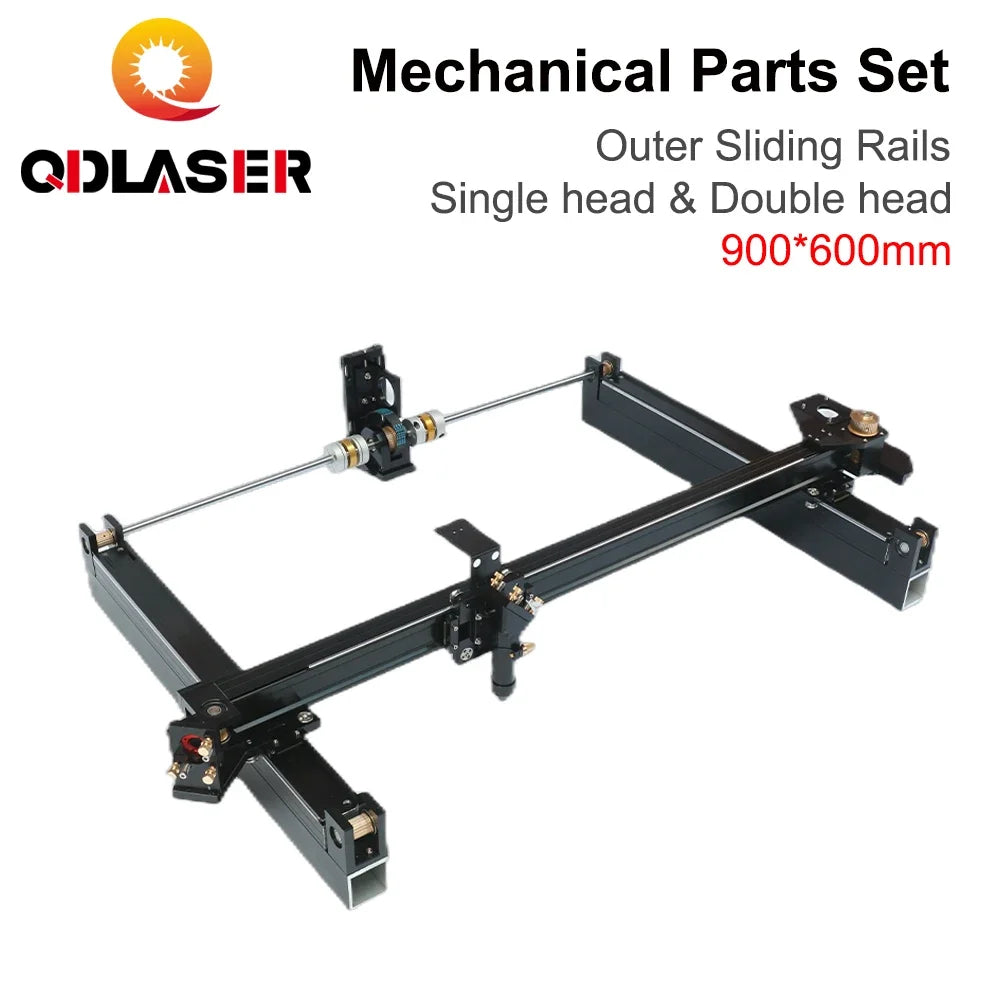 QDLASER Mechanical Laser External Slide Kits 900mm*600mm DIY CO2 Laser 9060 For CO2 Laser Engraving Cutting Machine