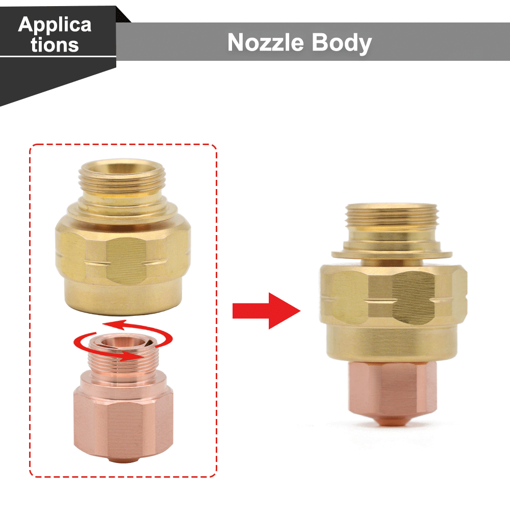 QDLASER OEM 10064099 Laser Nozzles Holder M15-M10 for Fiber Laser Cutting Head Replacement Parts