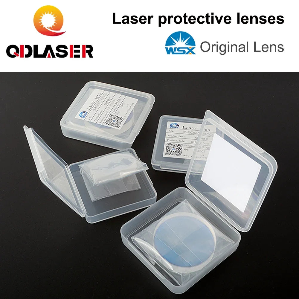 WSX Laser Original Lens 30x5 Protective Windows 4KW 1064nm JGS1 Fused Silica Optical 18x2 20x2 For Fiber Cutting Head KC13/15