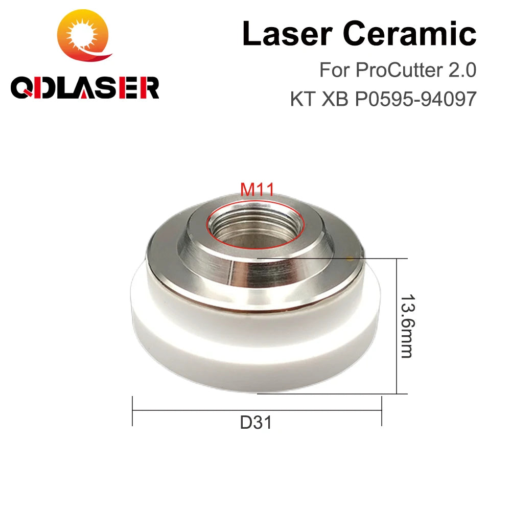 QDLASER Precitec Laser Ceramic KT XB P0595-94097 Dia.31mm M11 Thread for OEM Precitec ProCutter 2.0 Laser Head