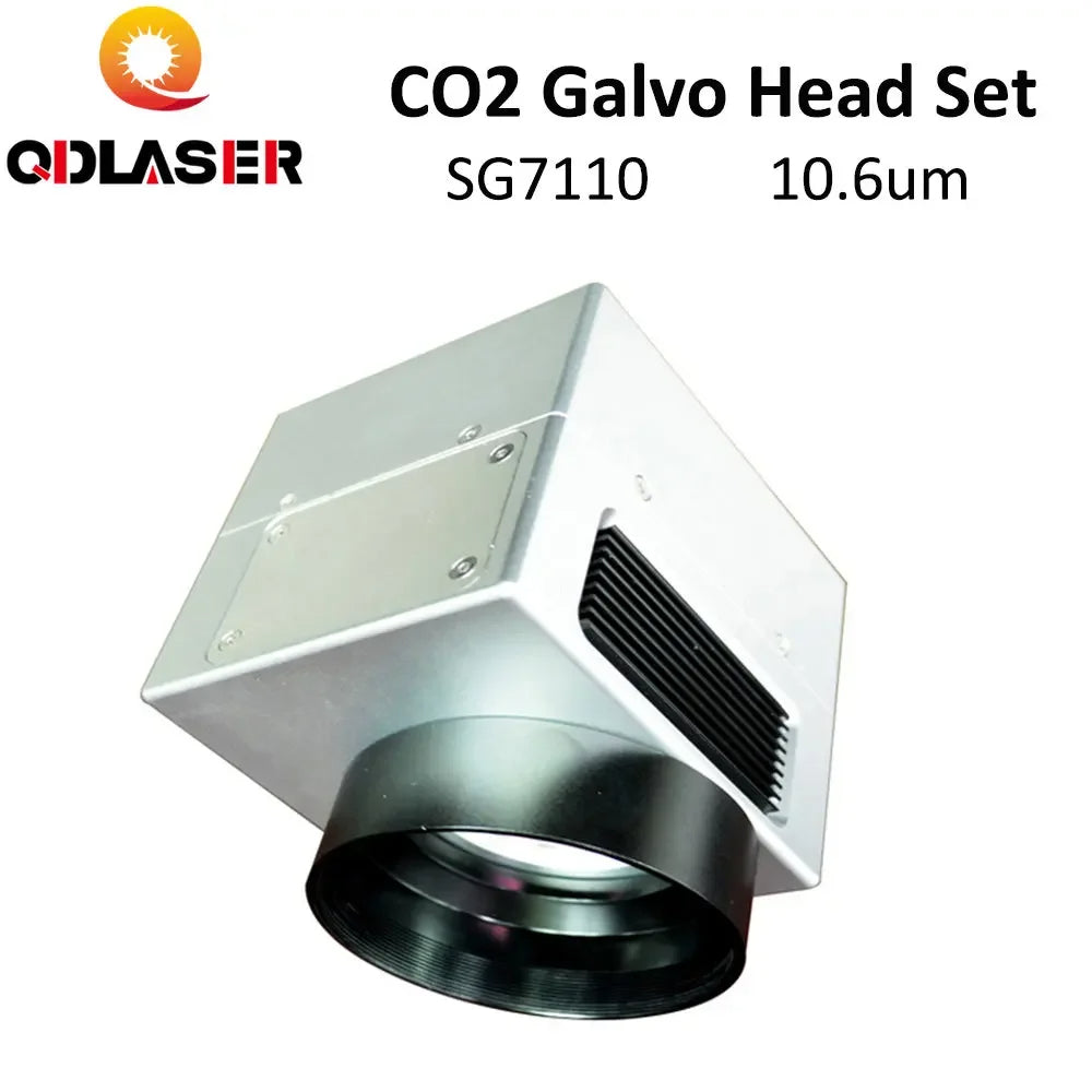 QDLASER 10.6um 10600nm CO2 Laser Scanning Galvo Head SG7110 Input Aperture10mm Galvanometer Scanner with Power Supply Set