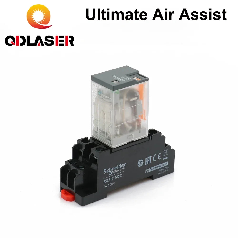 QDLASER Ultimate Air Assiast Set Pneumatic Solenoid Value Relay 6mm For CO2 Laser Cutting And Engraving Machine