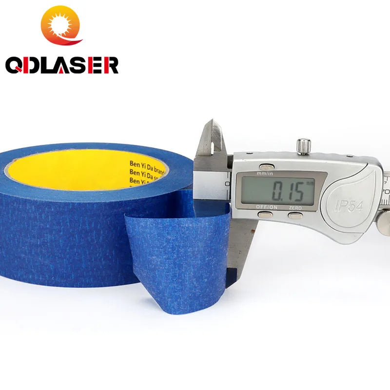 50/20m Blue Dustproof Making Tape to Protect Laser Head Dust Free for Fiber Cutting Machine No Adhesive Residue High Temperature