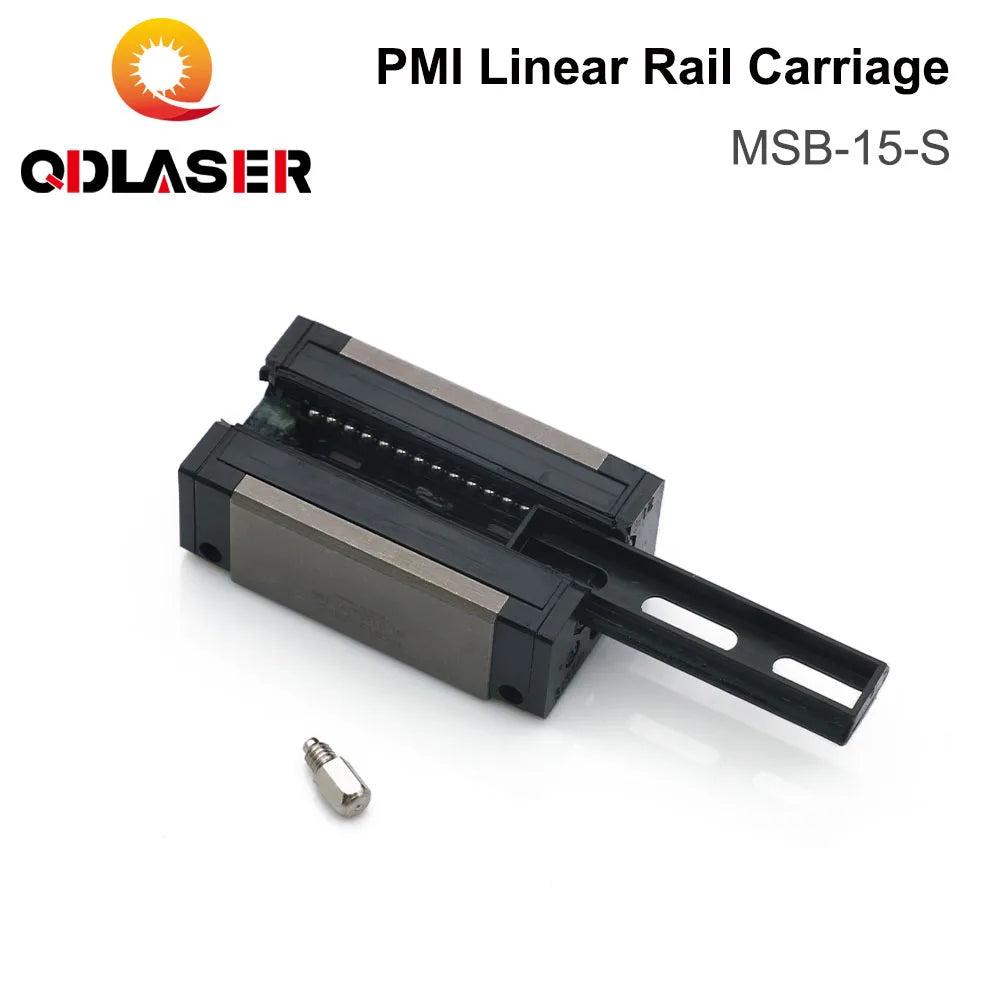 QDLASER CO2 Laser Cutting Machine Metal Parts High Quality PMI Linear Guideway Slider for CO2 Laser Engraving Cutting Machine