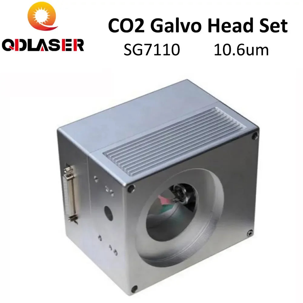 QDLASER 10.6um 10600nm CO2 Laser Scanning Galvo Head SG7110 Input Aperture10mm Galvanometer Scanner with Power Supply Set