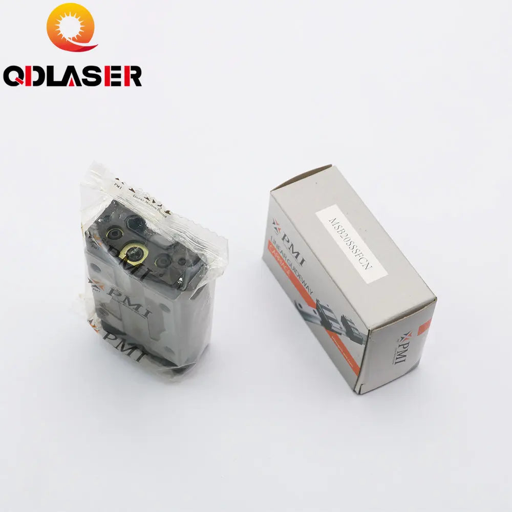 QDLASER Taiwan PMI Linear Guideway Carriage Block MSB20S for CO2 Laser Engraving Cutting Machine