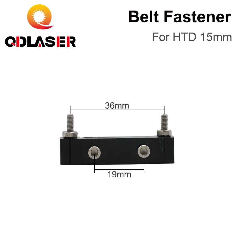 QDLASER E-series Belt Fastener For Width 25mm Open-Ended Timing Belt Transmission For X/Y Axis Hardware Tools Machine Parts