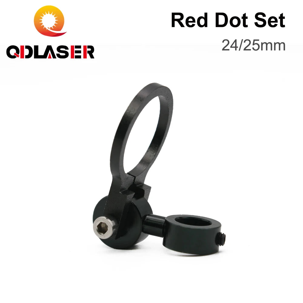 QDLASER Red Dot Set Diode Module Red Dot Device Positioning 24/25mm DC 5V for DIY Co2 Laser Engraving Cutting Head