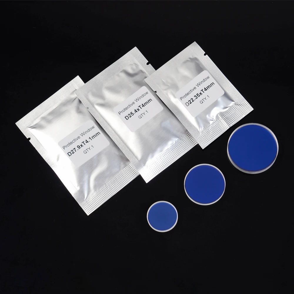 Fiber Laser Protection Window Lens Protective Windows Dia20/22.35/24.9/25.4/26.5/27.9 for WSX Precitec Raytools Laser Heads