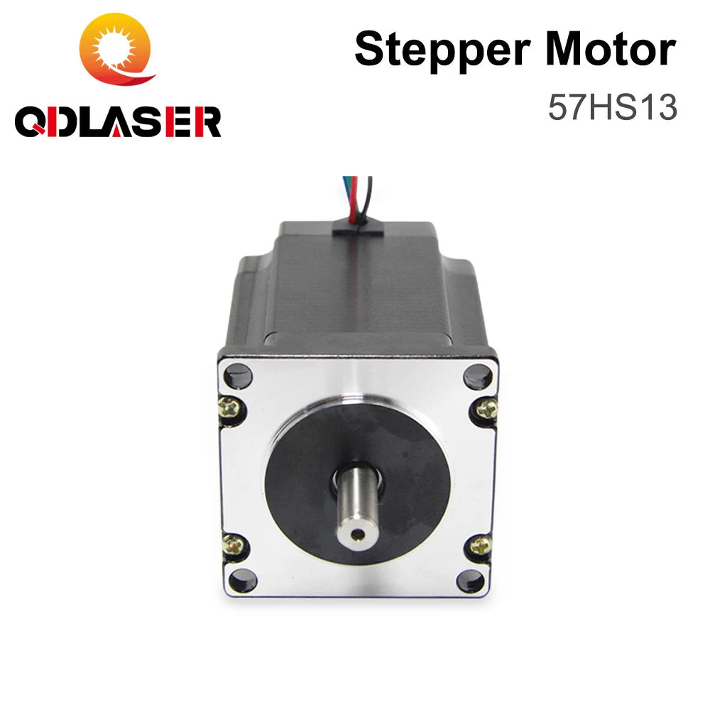 QDLASER Leadshine 57HS13 2 phase Stepper Motor for NEMA 23 4A Length 76mm Shaft 6.35mm (0.25 inch) 1.8N.M Holding Torque