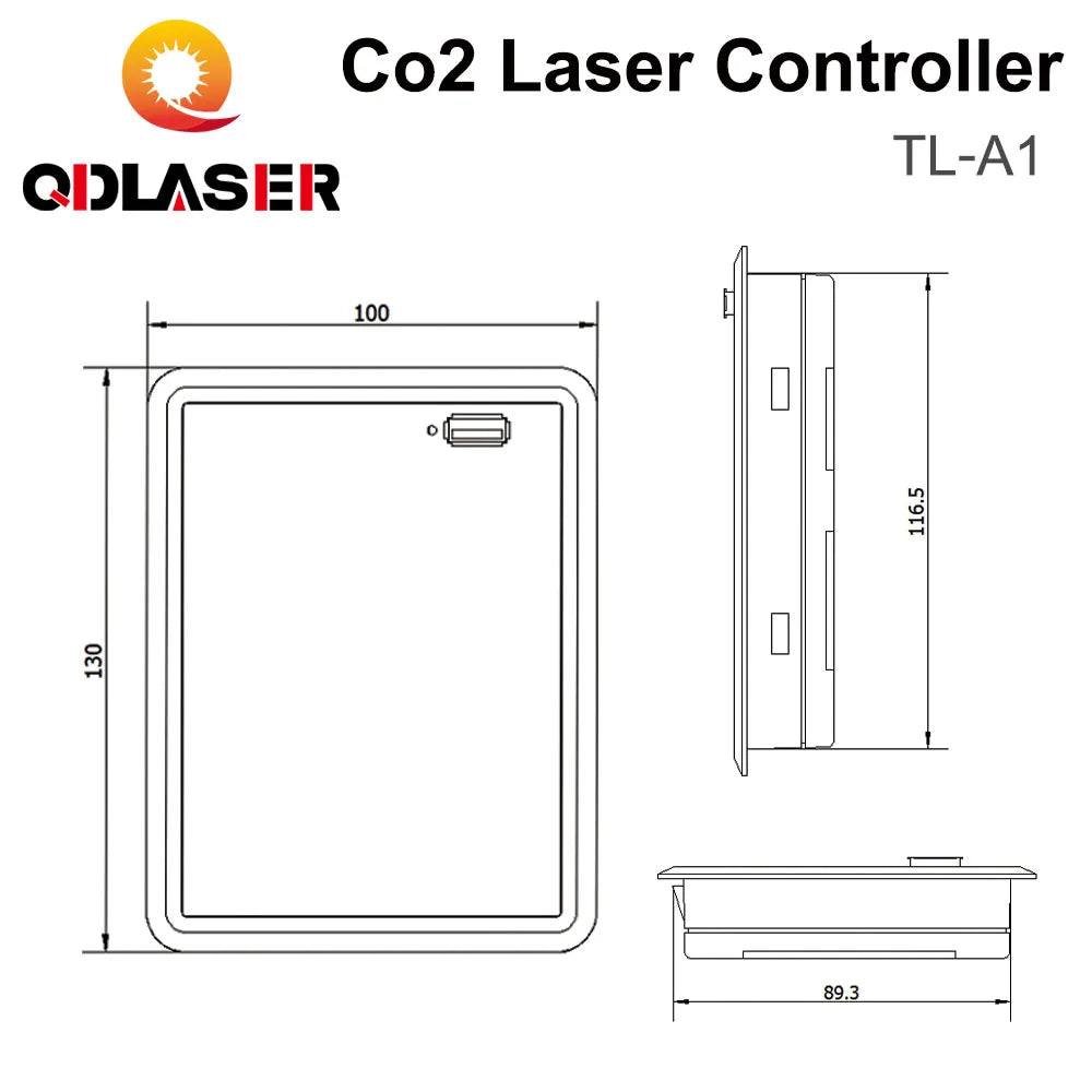 QDLASER Topwisdom TL-A1 CO2 laser controller Replaces Ruida Leetro Trocen For CO2 laser engraving machine K40 laser 3020 6040