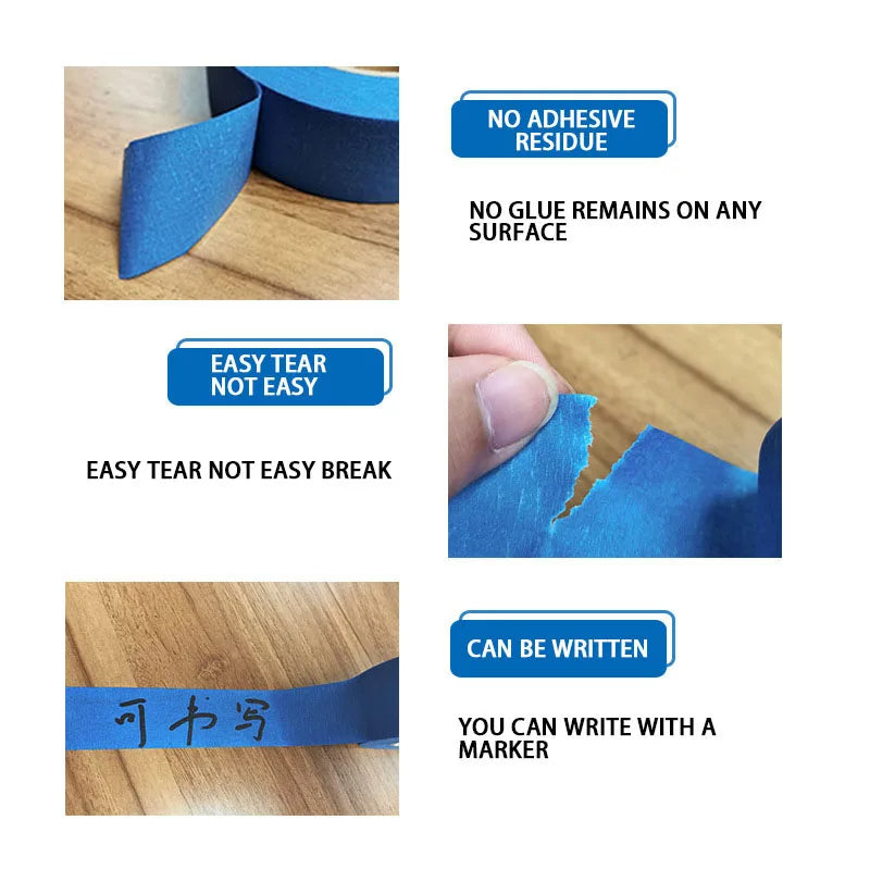 50/20m Blue Dustproof Making Tape to Protect Laser Head Dust Free for Fiber Cutting Machine No Adhesive Residue High Temperature