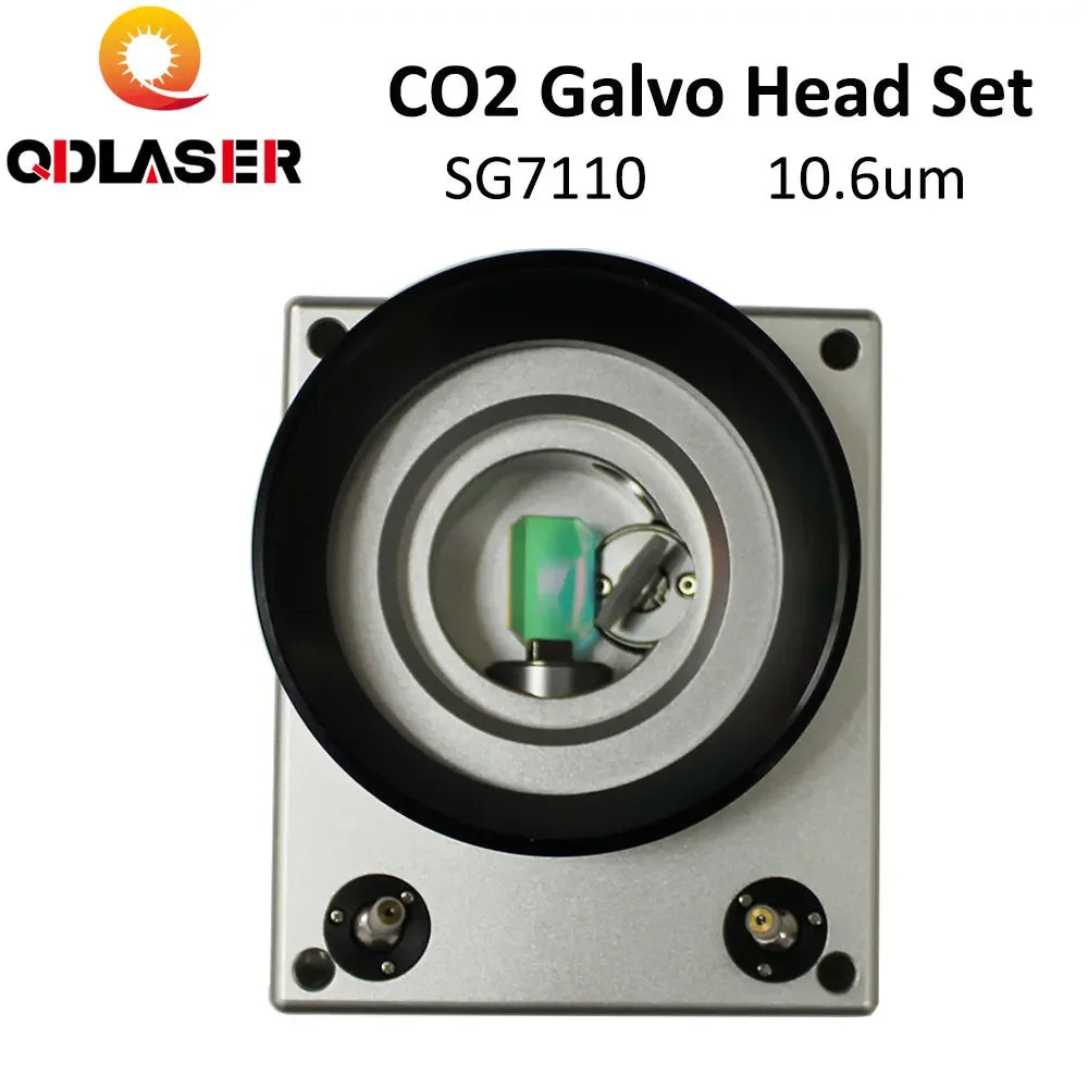 QDLASER 10.6um 10600nm CO2 Laser Scanning Galvo Head SG7110 Input Aperture10mm Galvanometer Scanner with Power Supply Set