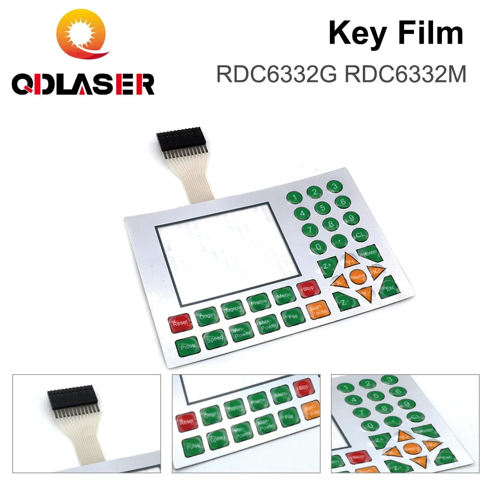 QDLASER Ruida Control Cards Membrane Switch for RDLC320-A RDC6332M RDC6442S RDC6332G RDC6442G Panels Key Film Keyboard Mask