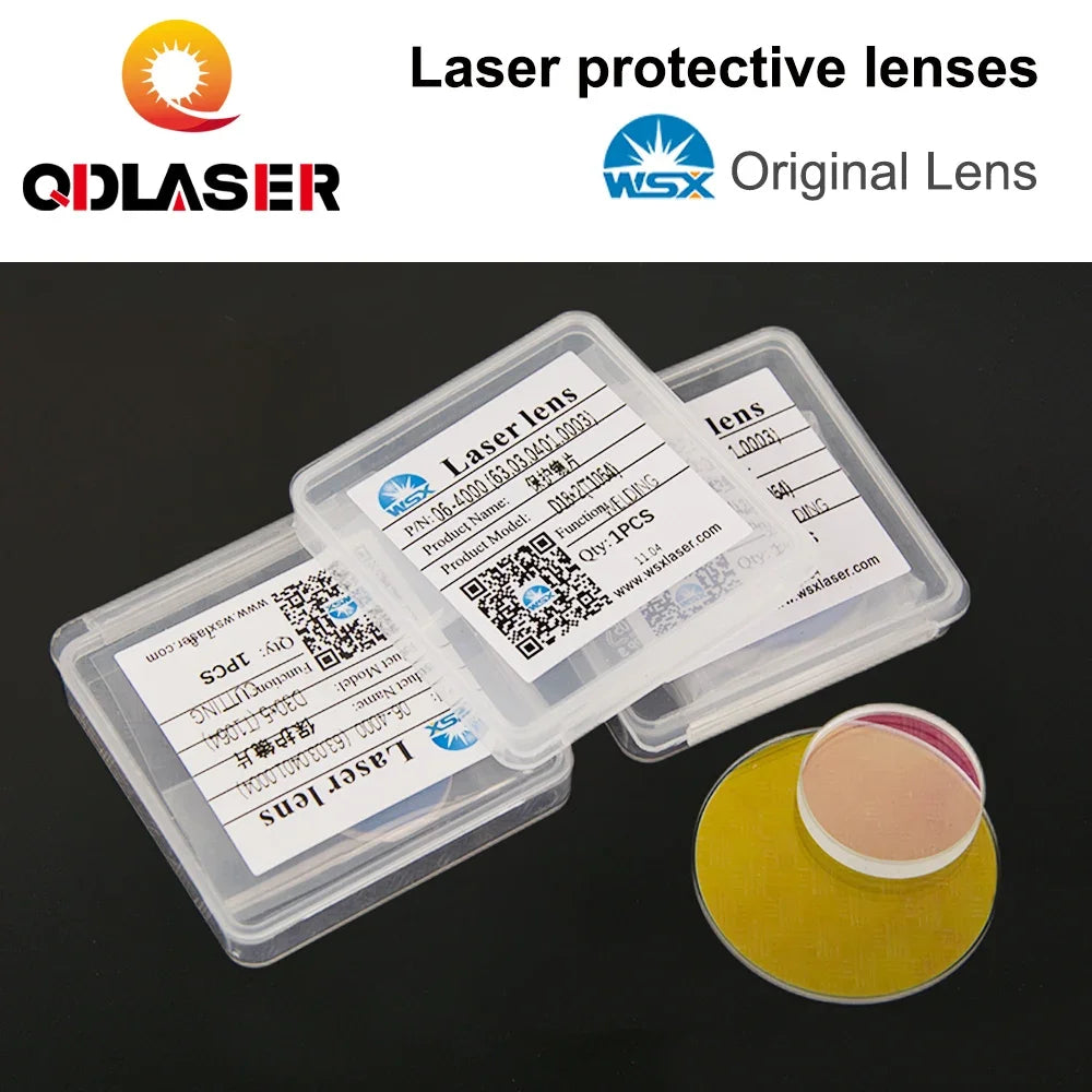 WSX Laser Original Lens 30x5 Protective Windows 4KW 1064nm JGS1 Fused Silica Optical 18x2 20x2 For Fiber Cutting Head KC13/15