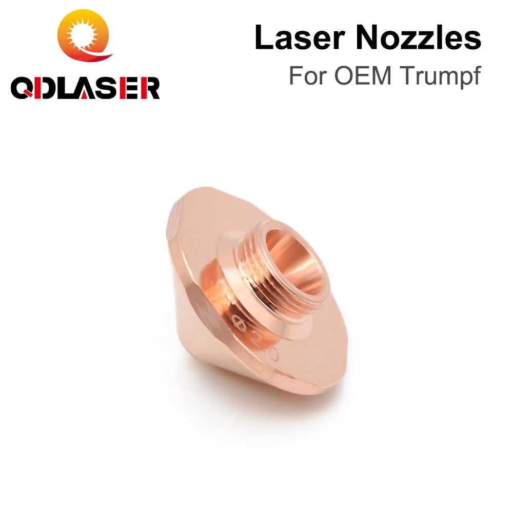 QDLASER Laser fiber optic cutting nozzle Caliber 0.8mm-1.7mm Single Layer Dia.24 for Trumpf Fiber Laser Cutting Head