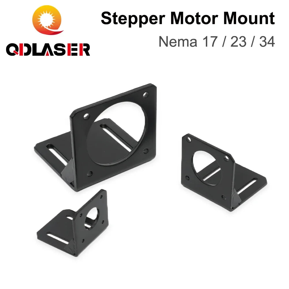 QDLASER Stepper motor base bracket For NEMA17 NEMA23 NEMA34 Stepper Motor Aluminum Fixed Seat Fastener mounting Bracket Support