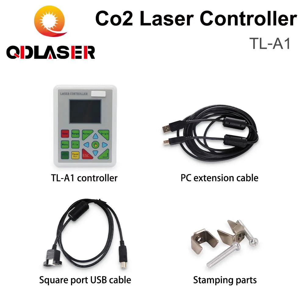 QDLASER Topwisdom TL-A1 CO2 laser controller Replaces Ruida Leetro Trocen For CO2 laser engraving machine K40 laser 3020 6040