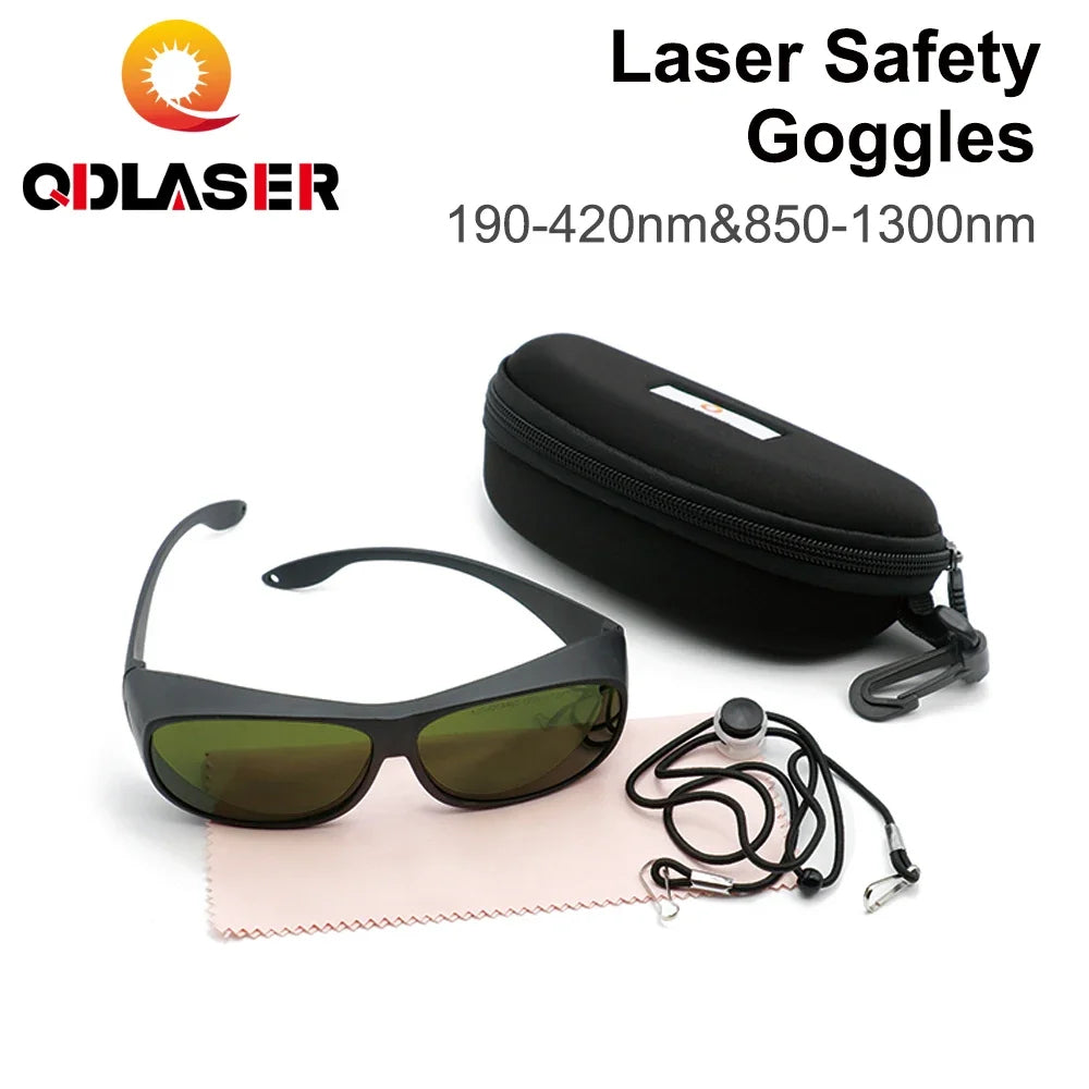 QDLASER 1064nm Laser Safety Goggles Style C OD6+ Shielding protective glasses Protective eyewear for YAG DPSS fiber lasers