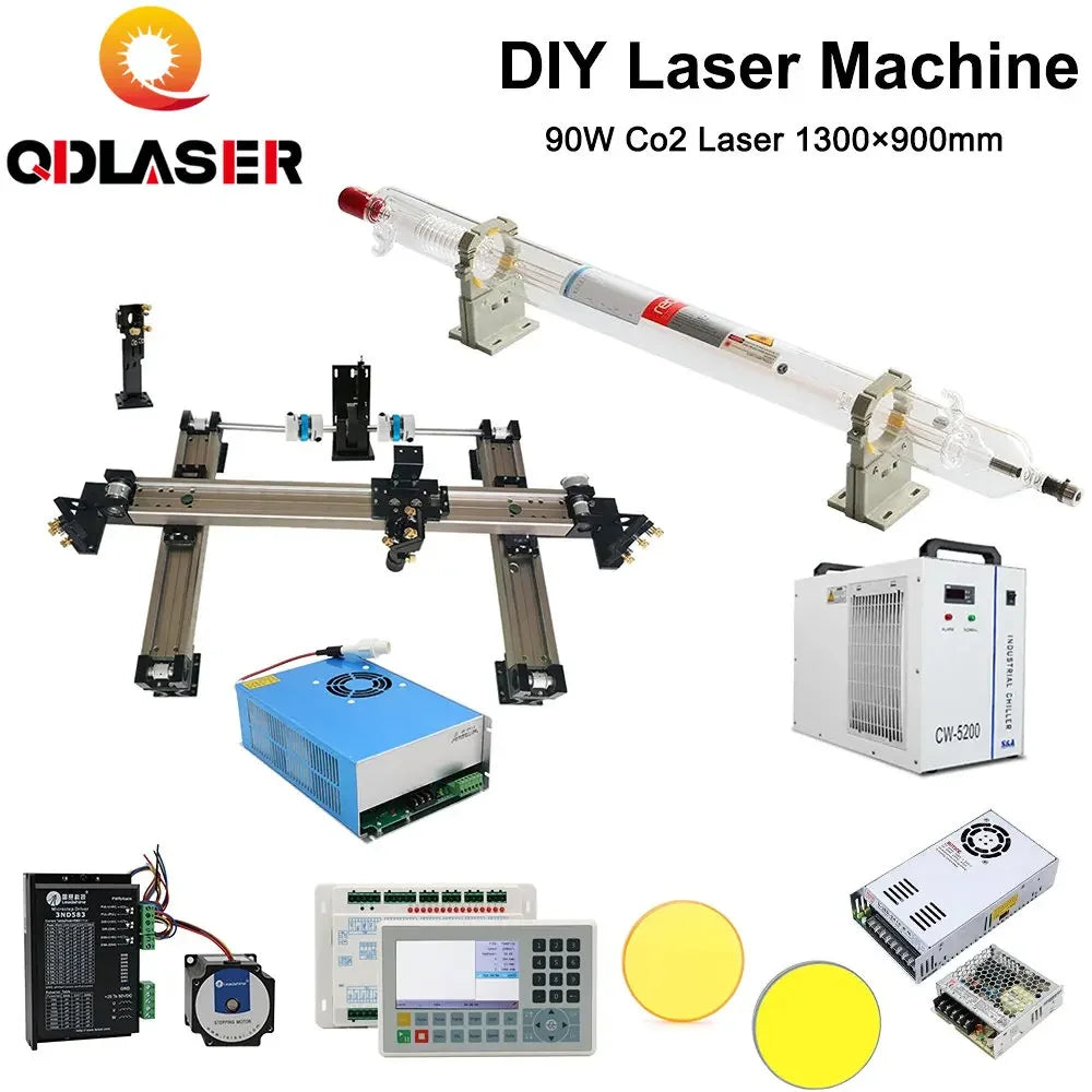 QDLASER DIY RECI W2 Laser Mechanical Kit Customized for 1390 CO2 Laser Machine Laser Solution of All Parts
