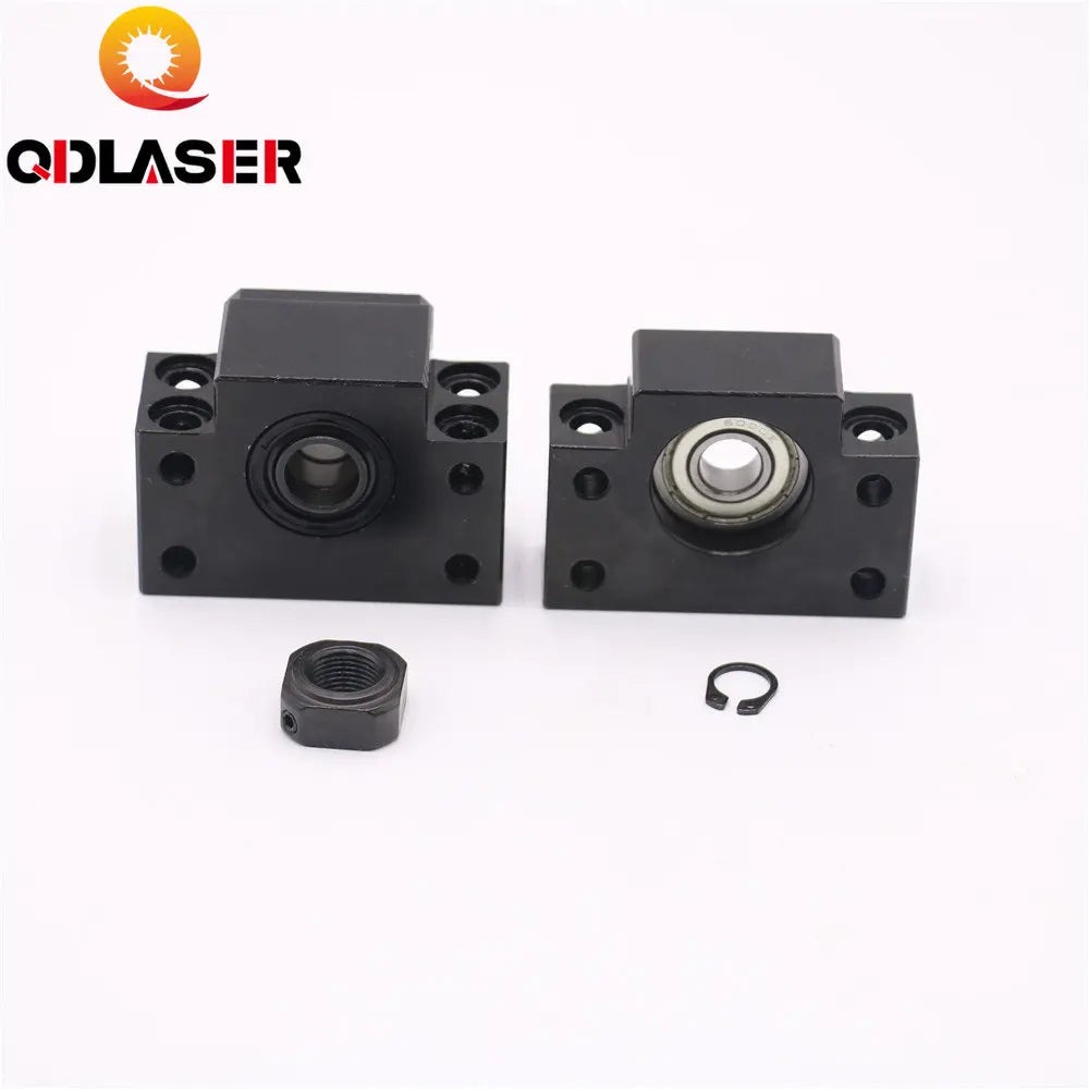 QDLASER BK12 BF12 Ballscrew Fixed Side End Support Set for SFU1605 SFU1604 CNC Machine Parts holder