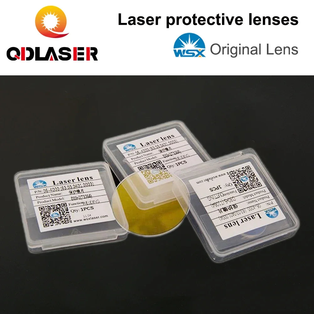 WSX Laser Original Lens 30x5 Protective Windows 4KW 1064nm JGS1 Fused Silica Optical 18x2 20x2 For Fiber Cutting Head KC13/15