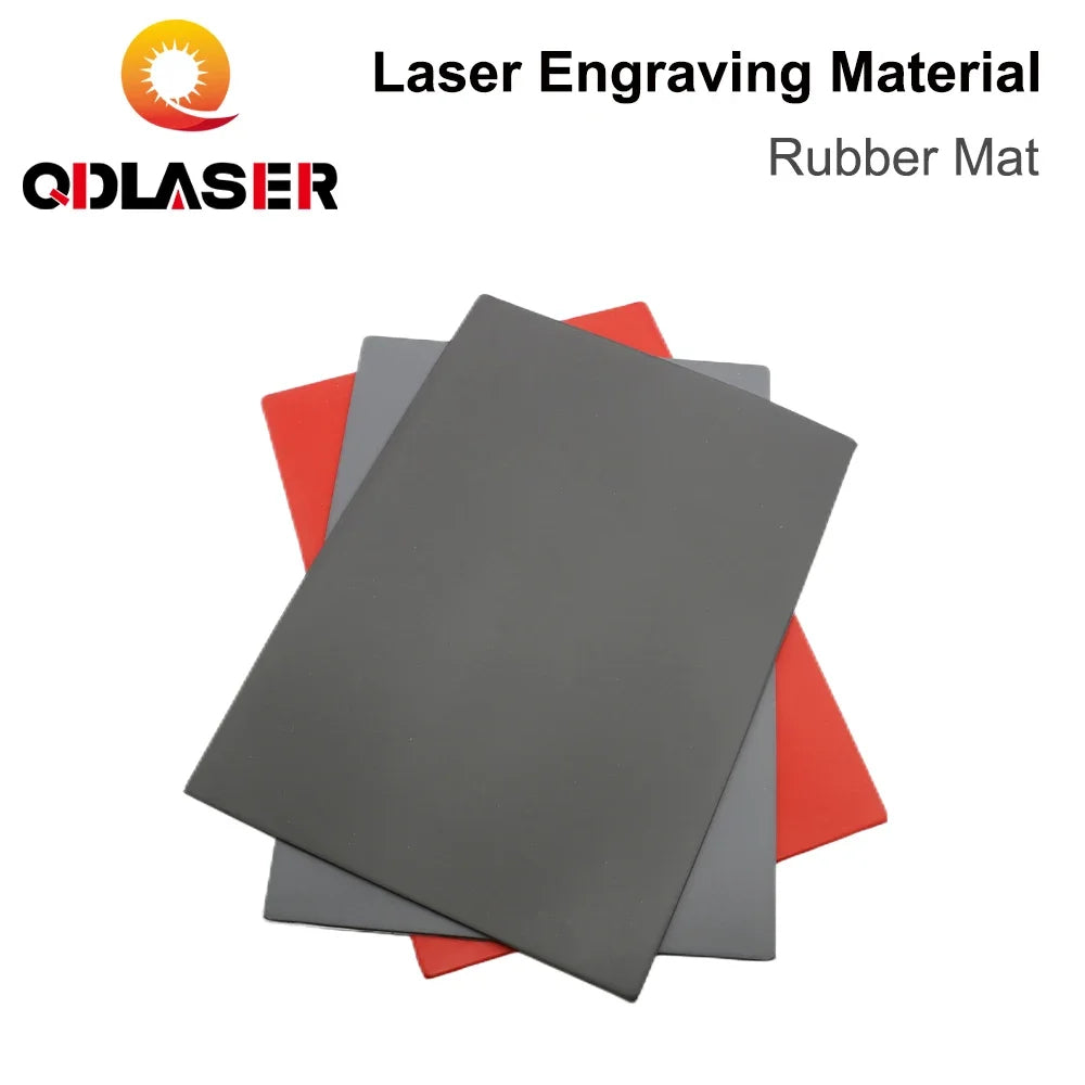 QDLASER Rubber Mat Laser DIY Engraving Materials for Laser Engraving Marking Machine The Rubber DIY Printing Engraving Materials