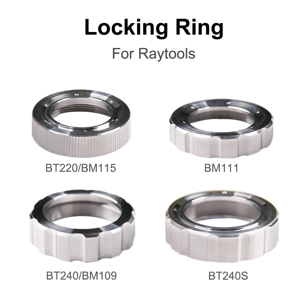 QDLASER Raytools Fiber optic cutting head tight locking ring BT220/BM115 & BT240/BM109 & BM111 & BT240S Nozzle Connection Part