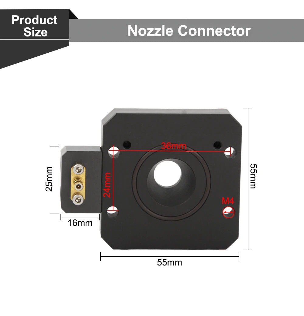 QDLASER Raytools BT230 Laser Head Nozzle Connector Nozzle Holder Connector for BT230-A Fiber Laser Cutting Head