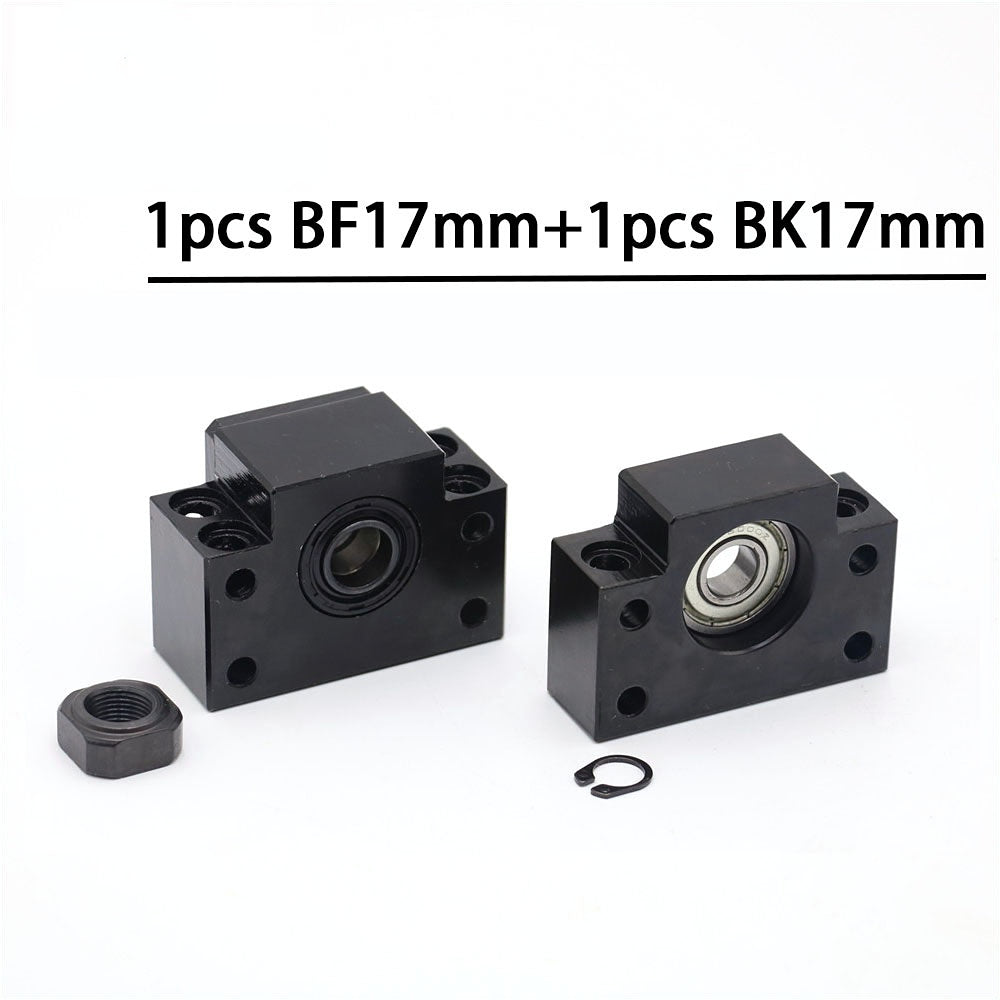 QDLASER BK17 BF17 Ballscrew End Supports Set Fixed Side for Ballscrew Liner Guides Machine CNC Parts holder