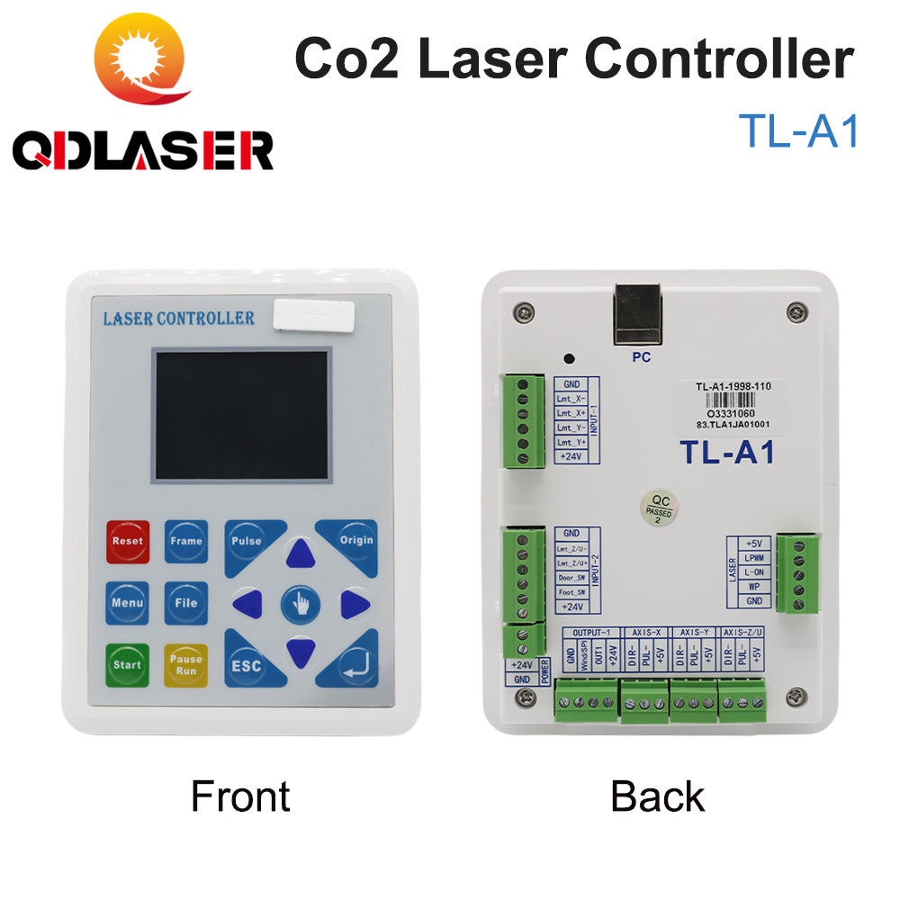 QDLASER Topwisdom TL-A1 CO2 Laser Controller Replaces Ruida Leetro Trocen for CO2 Laser Engraving Machine K40 Laser 3020 6040