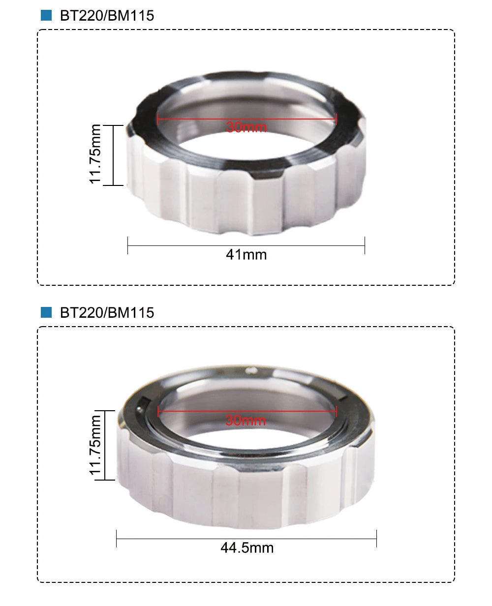 QDLASER Raytools Fiber optic cutting head tight locking ring BT220/BM115 & BT240/BM109 & BM111 & BT240S Nozzle Connection Part