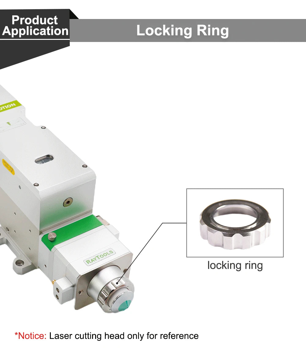 QDLASER Raytools Fiber optic cutting head tight locking ring BT220/BM115 & BT240/BM109 & BM111 & BT240S Nozzle Connection Part
