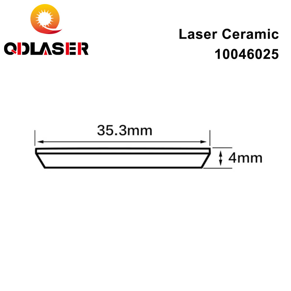 QDLASER Highyag/Byspeed/Nukon Laser Ceramic Ring 10046025 For Highyag/Nukon Laser Cutting Machine High Quality Factory Wholesale