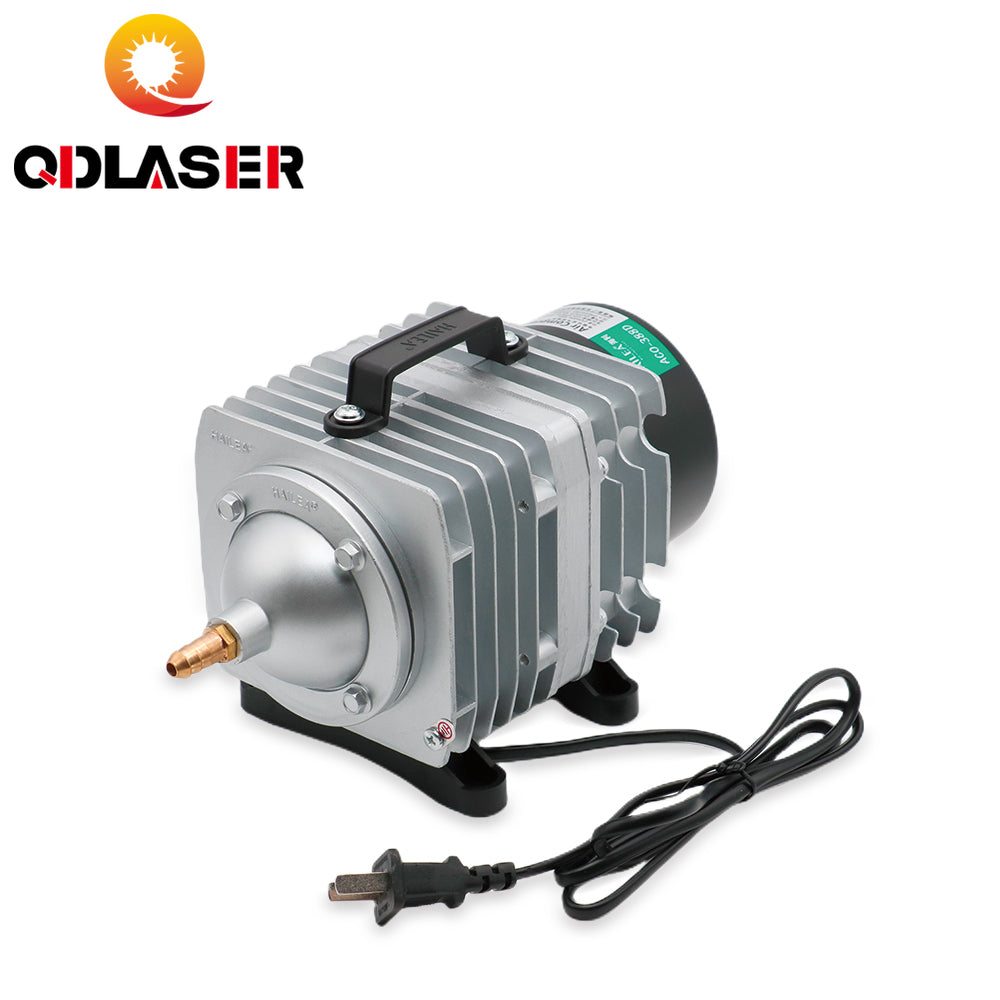 QDLASER Air Compressor 85W ACO-388D Electrical Magnetic Air Pump 110V 60HZ / 220V 50HZ for CO2 Laser Engraving Cutting Machine