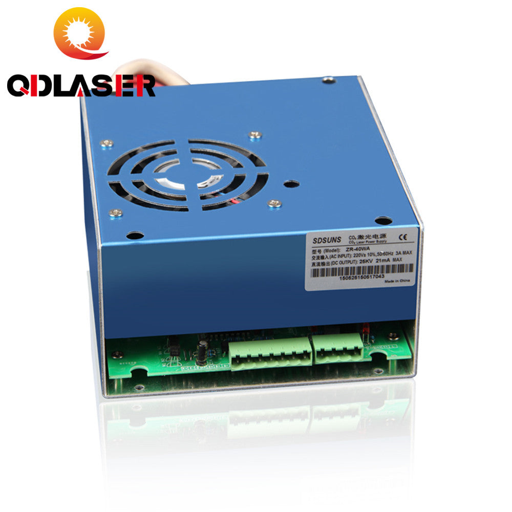 QDLASER ZR-40WA Co2 Laser Power Supply 40w for Co2 Laser Engraving and Cutting Machine