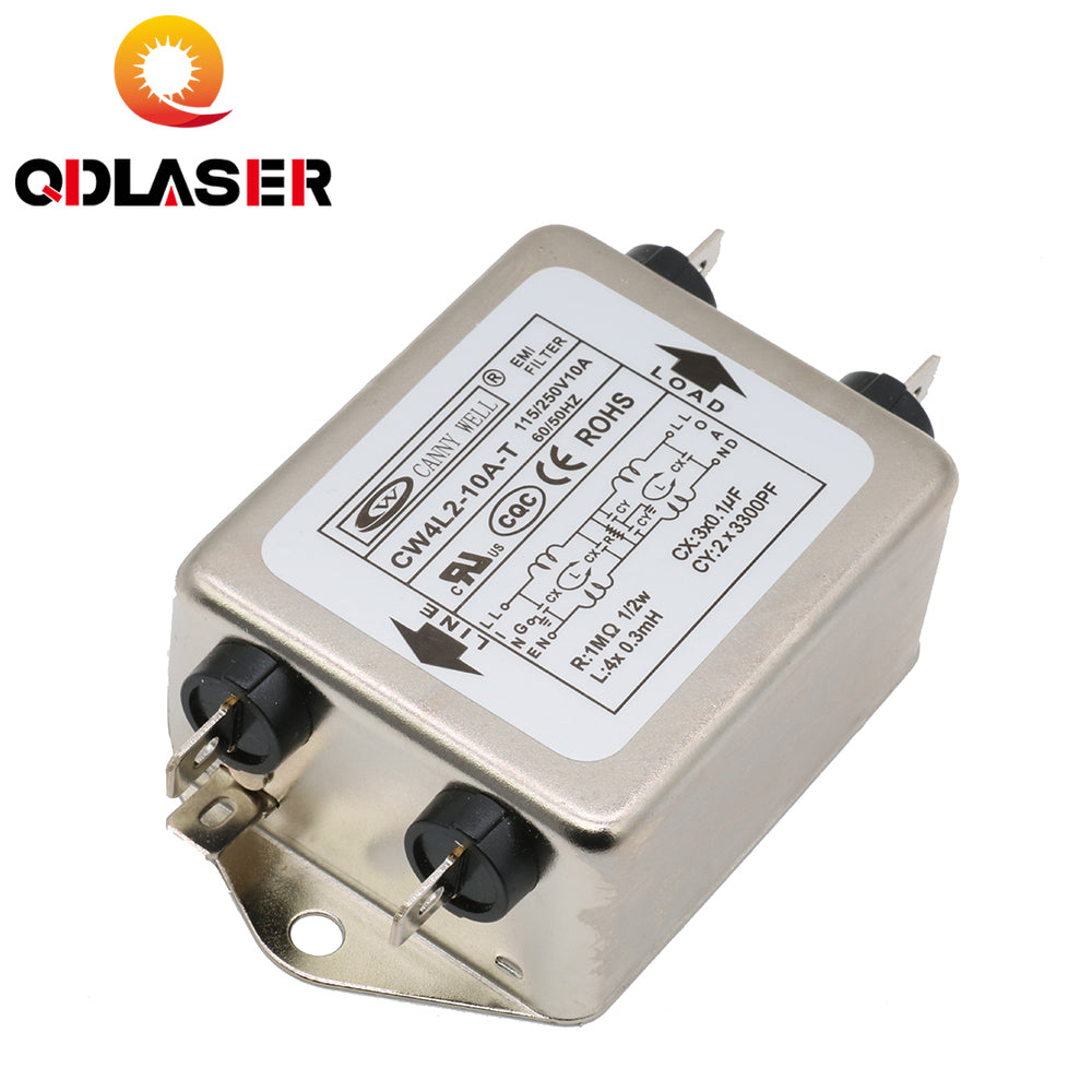 QDLASER EMI Filter for CO2 Laser Machine CW4L2-10A-T /CW4L2-20A-T