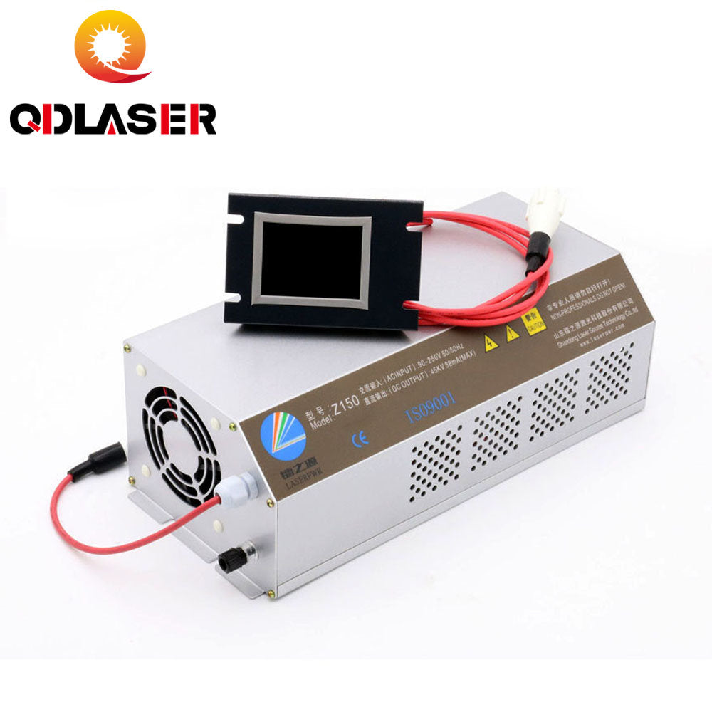 QDLASER 150-180W CO2 Laser Power Supply Monitor AC90-250V Z150 for CO2 Laser Engraving Cutting Machine HY-Z150 Z Series