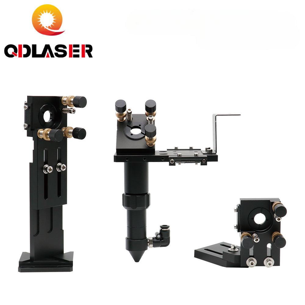 QDLASER C Series CO2 Laser Head Set Lens Integrative Mount Dia25 Mirror D18 FL38.1 D20FL50.8/63.5/101.6mm for Laser Cutting