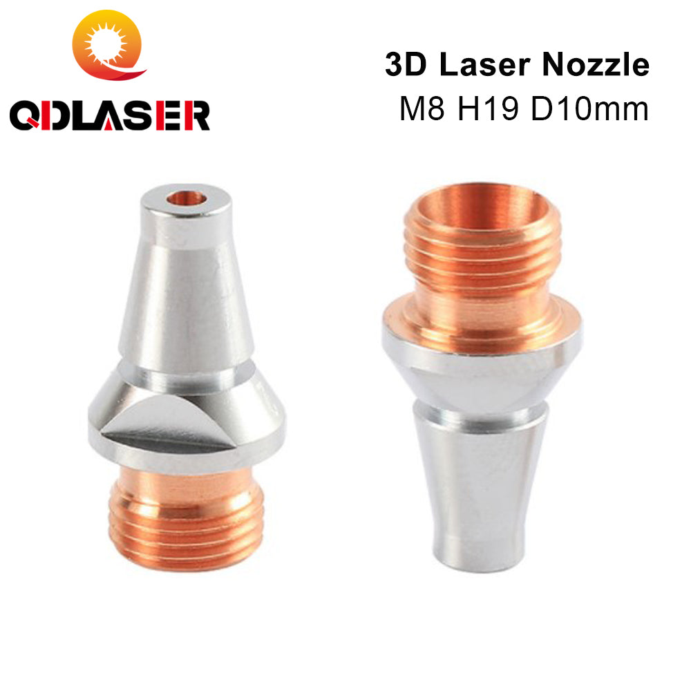 QDLASER High Quality 3D Industry Laser Nozzles 2.0 2.5mm M8 H19 D10 for Prima Fiber Laser Cutting Head